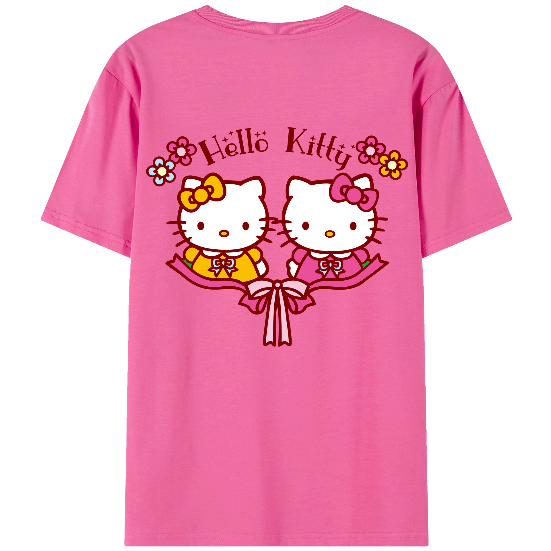 （画像用） Hello Kitty ハローキティ レディース半袖Tシャツ(バックプリント)